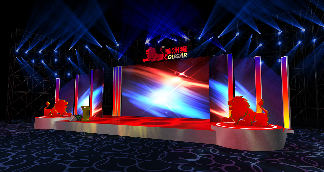 2016美洲狮新品发布会舞台设计